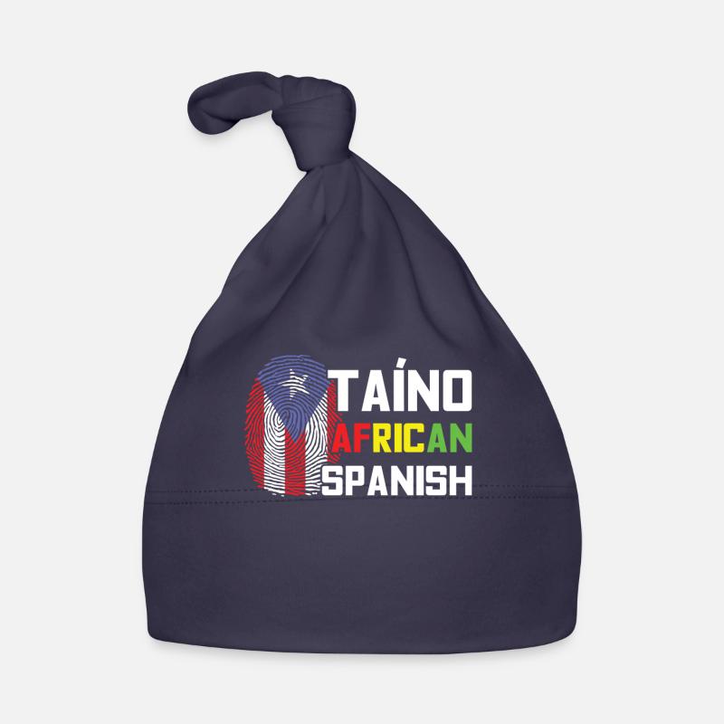 Drapeau espagnol américain Mois du patrimoine hispanique - Bonnet bio Bébé - marine