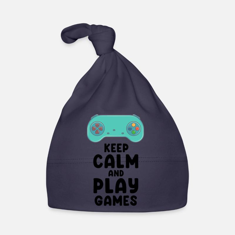 Restez calme et jouez à des jeux Cool Controller présent Bonnet bio Bébé