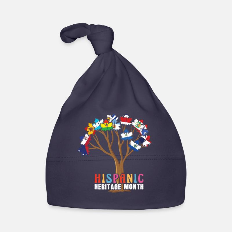 Tree Flags Hispanic Heritage Month Baby Bio-Mütze