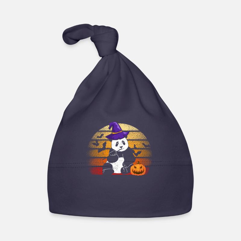 Panda Witch Drôle Mignon Halloween Ours Zookeeper Bonnet bio Bébé