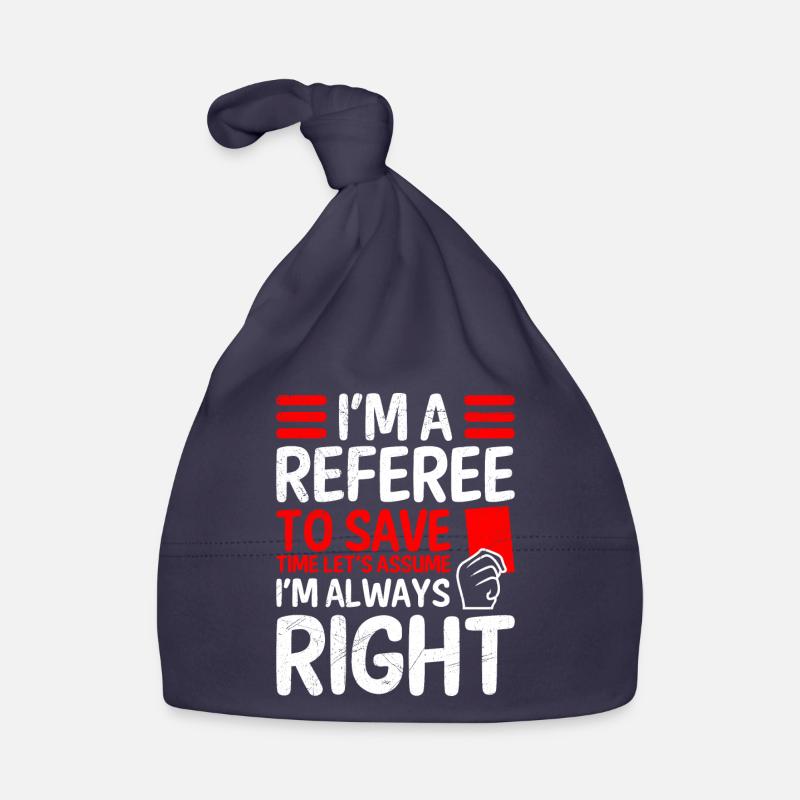 Referee is always right Shiri Organic Baby Cap