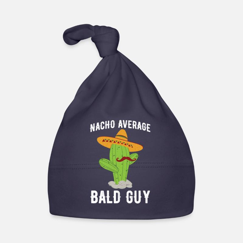 Nacho Average Bald Guy Funny Hilarious Bald Man Organic Baby Cap