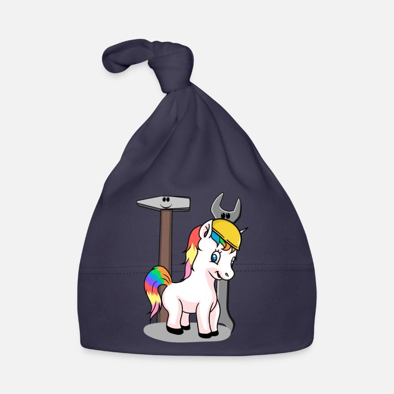 Chantier de construction licorne outil casque de sécurité construire KInder Bonnet bio Bébé