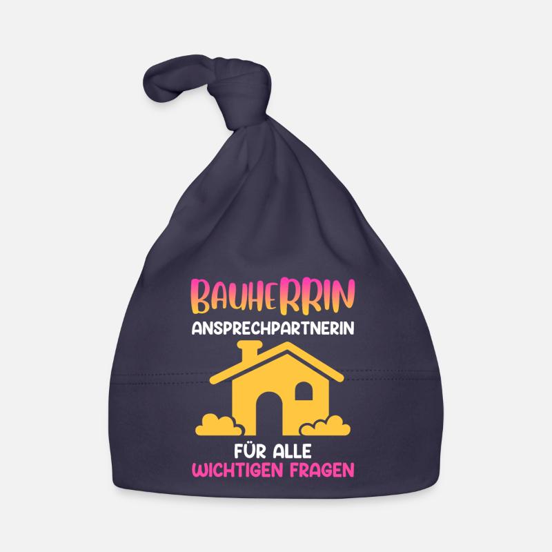 Bauherrin Eigenheim Baby Bio-Mütze