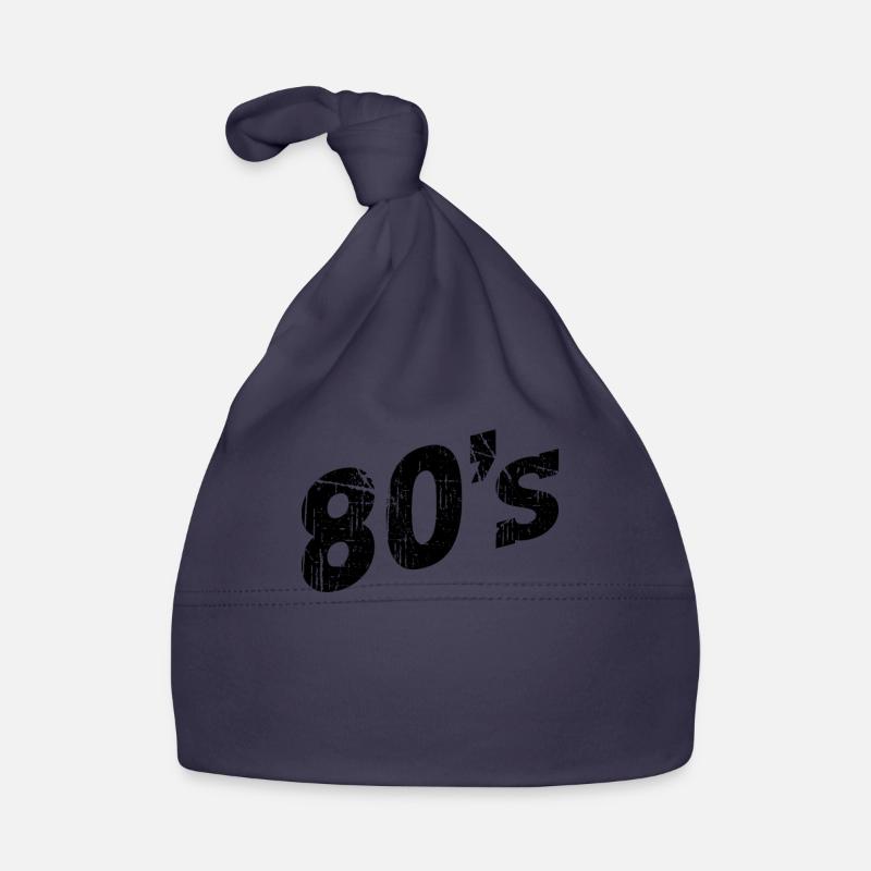 Années 80 80 - Bonnet bio Bébé - marine