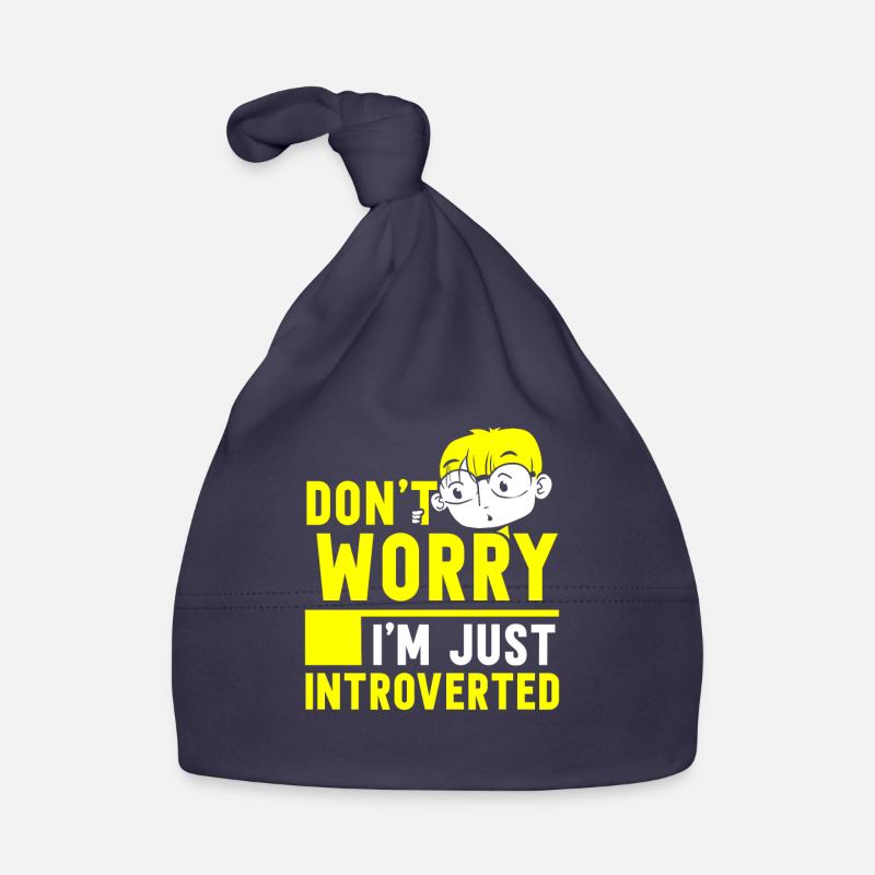 Don't Worry I'm Just Introvert Shy Organic Baby Cap
