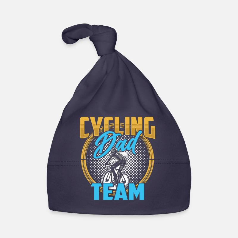 Cyclist Father Team Father Day Papi Papa Sayings Organic Baby Cap