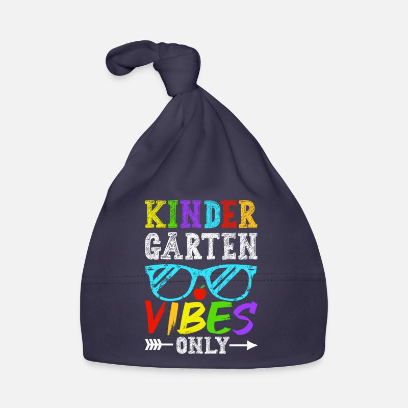 Groovy Hello Kindergarten Vibes Professeur rétro Bonnet bio Bébé