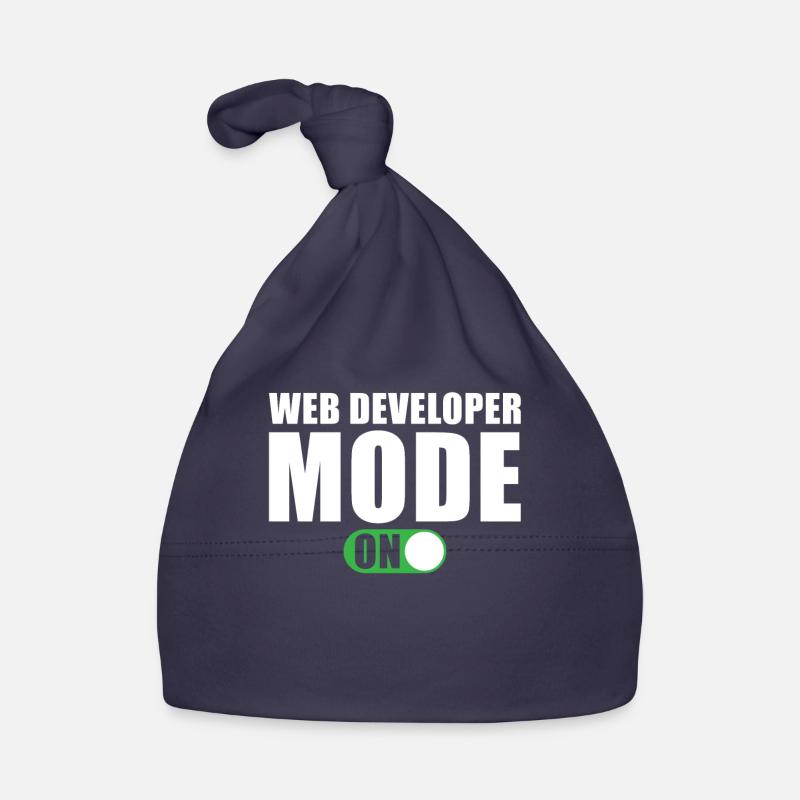 Web Developer Mode On Organic Baby Cap
