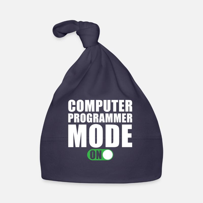 Computer Programmer Mode On Organic Baby Cap