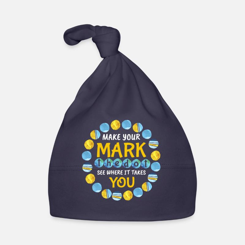 Make Mark Colorful Pattern International Dot Day Baby Bio-Mütze