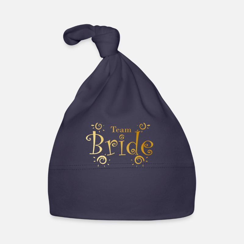 Team Bride dans la célébration de mariage d’or Bonnet bio Bébé