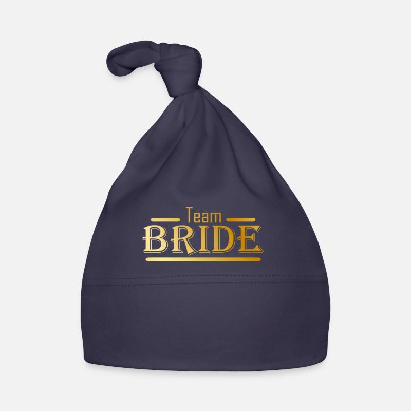 Team Bride dans la célébration de mariage d’or Bonnet bio Bébé