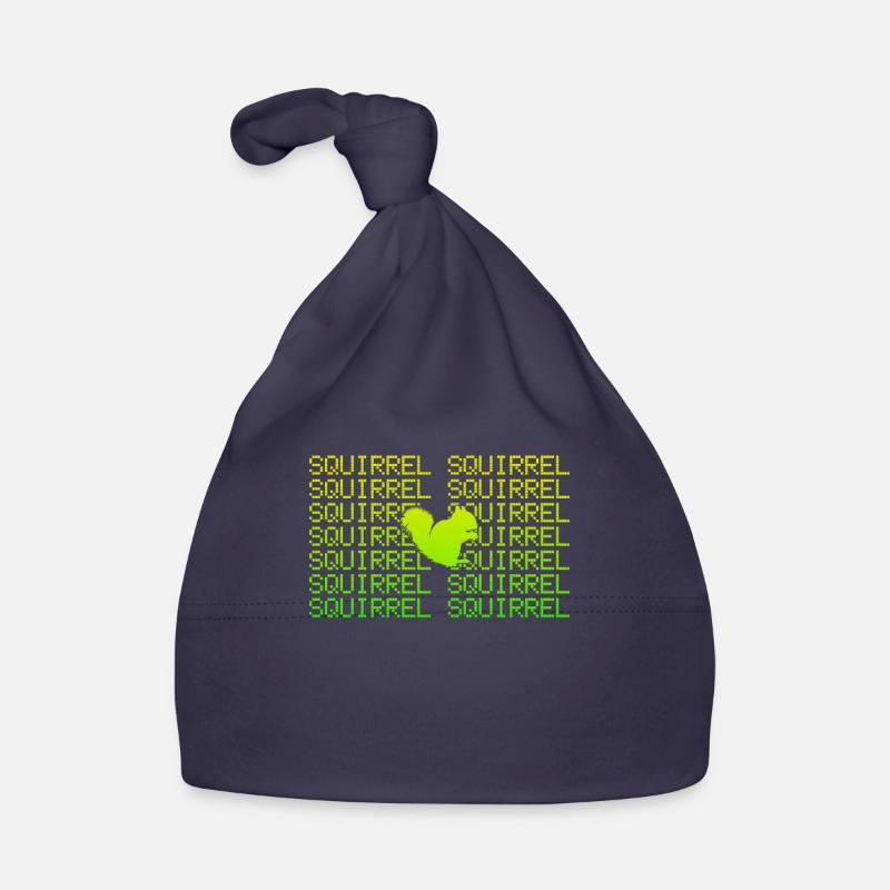 Eichhörnchen - Baby Bio-Mütze - Navy