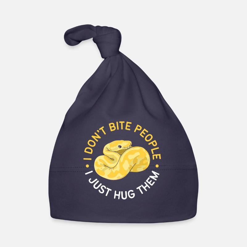 Banana Ball Python I Don't Bite I Hug Only Organic Baby Cap