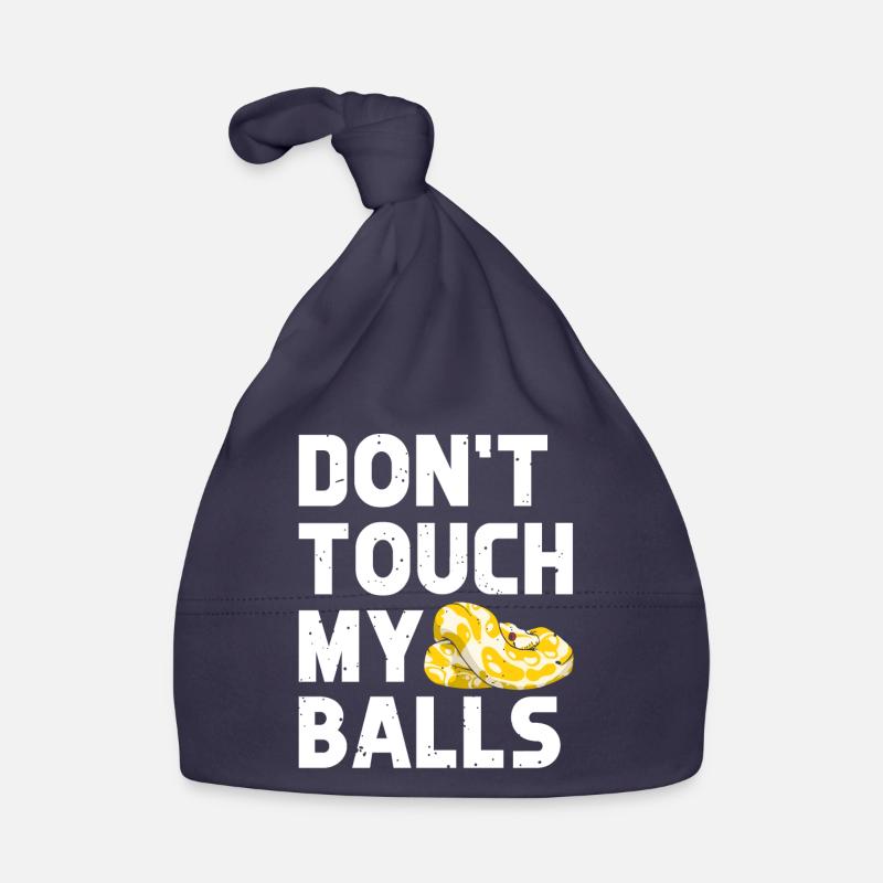 Banana Ball Python Don't Touch My Balls Organic Baby Cap