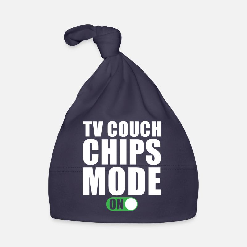 Tv Couch Chips Mode On Organic Baby Cap