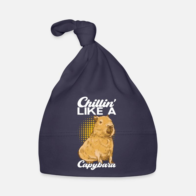 Capybara Wasserschwein Bonnet bio Bébé