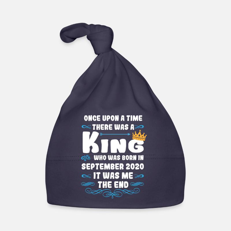 Es war einmal ein König. September 2020 Geburtstag Baby Bio-Mütze