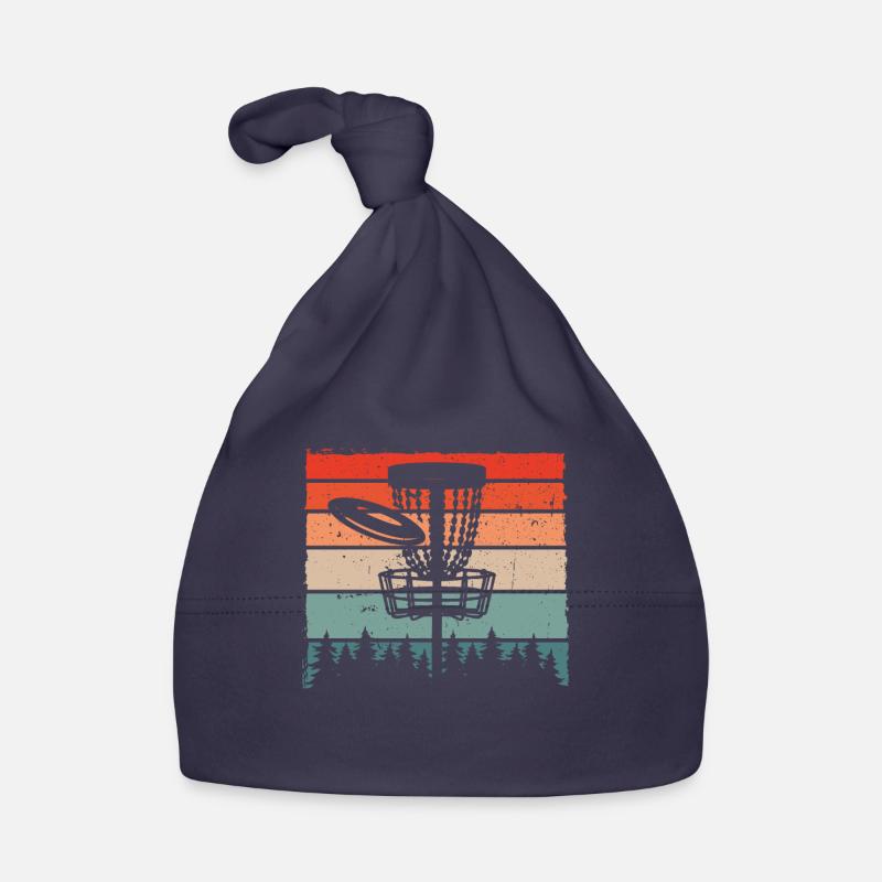 Disc-golf-retro-farbe Baby Bio-Mütze