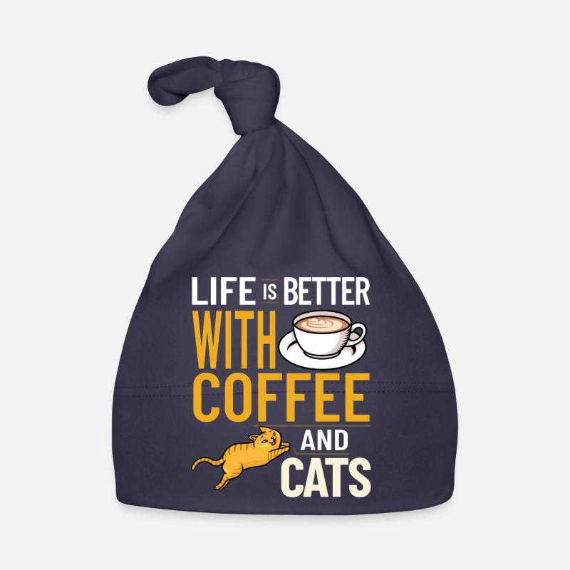 Coffee Cat Machine Kitten Cup Beans Organic Baby Cap