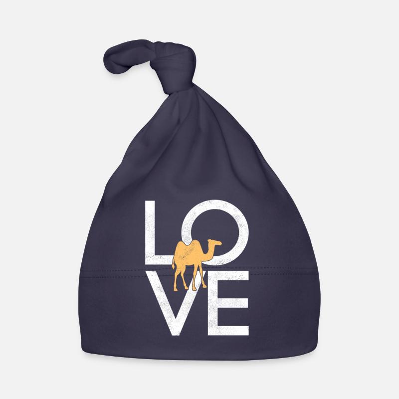 Kamel - Baby Bio-Mütze - Navy
