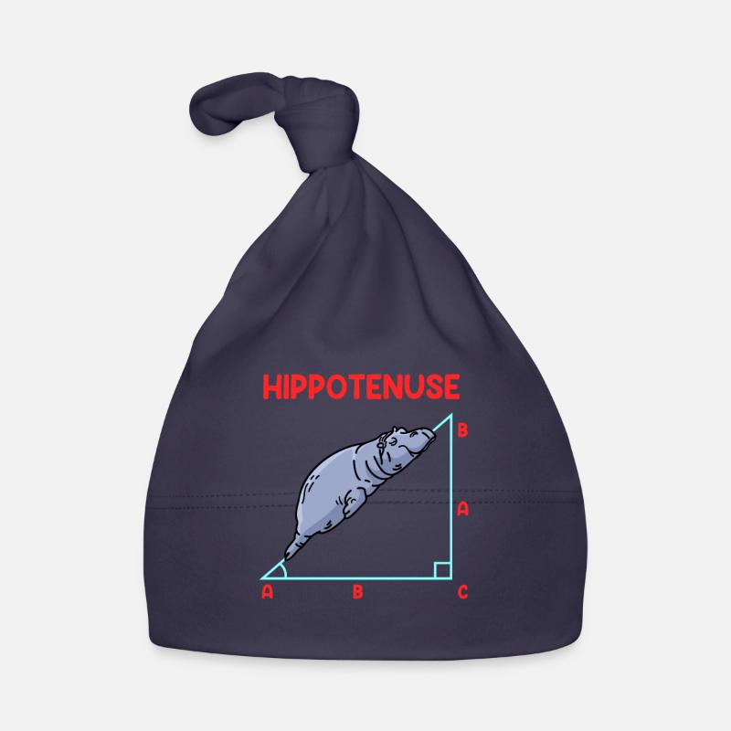 Math Hippo Math Teacher Hippotenuse Organic Baby Cap