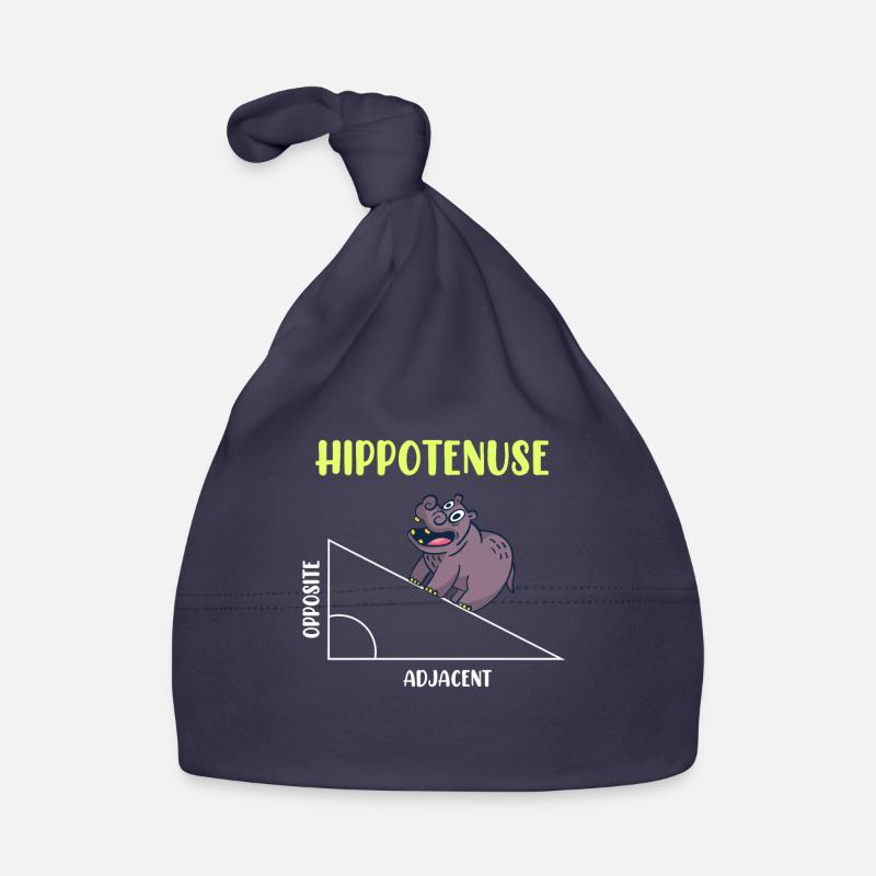 Hippotenuse Algebra Mathematics Student Organic Baby Cap