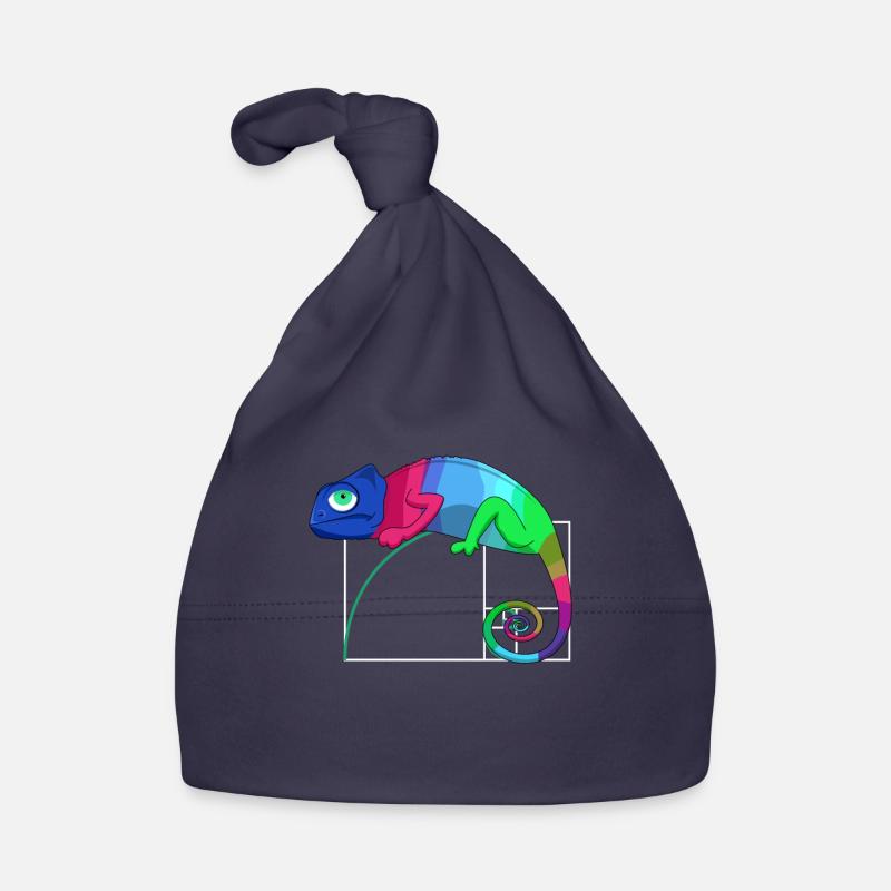 Fibonacci Day Golden Ratio Math Chameleon Organic Baby Cap