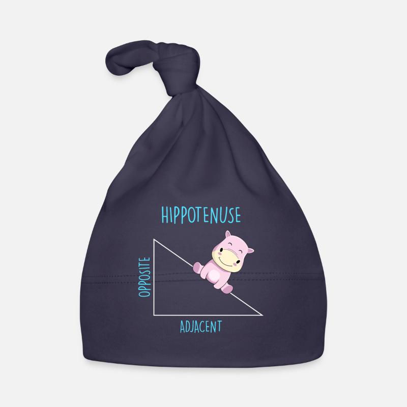 Hippotenuse Math Teacher Organic Baby Cap