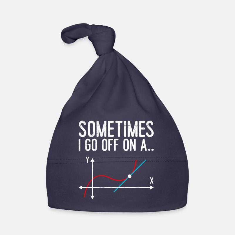 Sometimes i go off on a tangent Math Organic Baby Cap