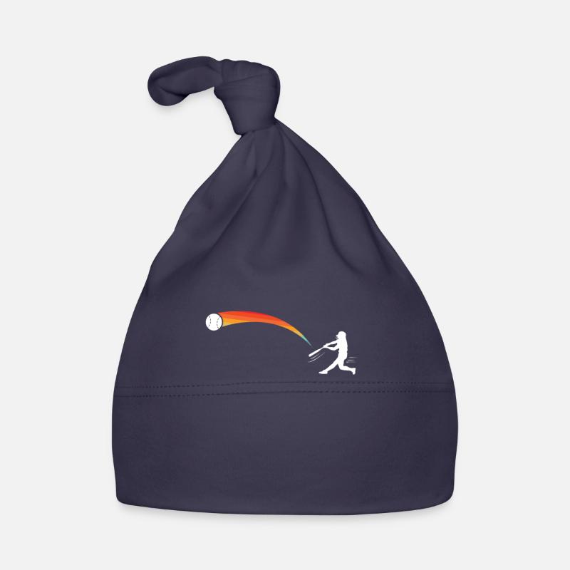 Skeleton Baseball Player Hitter Sunset Baseball Organic Baby Cap