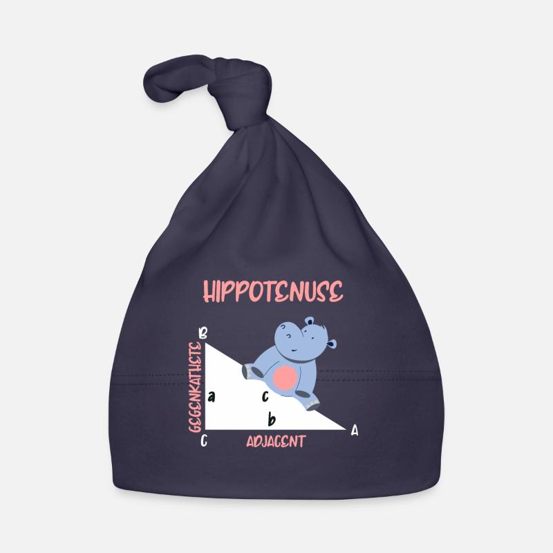 Mathématicien Hippotenuse Hippo Triangle Bonnet bio Bébé