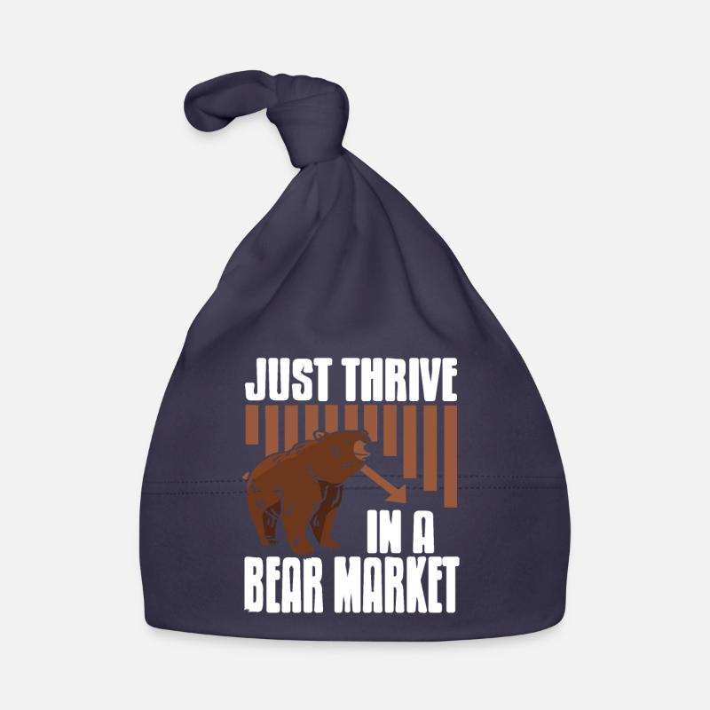 Il suffit de prospérer dans un marché baissier Cool Trader Design Bonnet bio Bébé