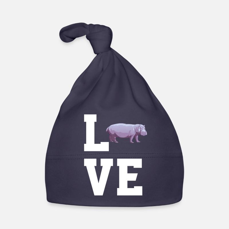 Dear Hippos Organic Baby Cap