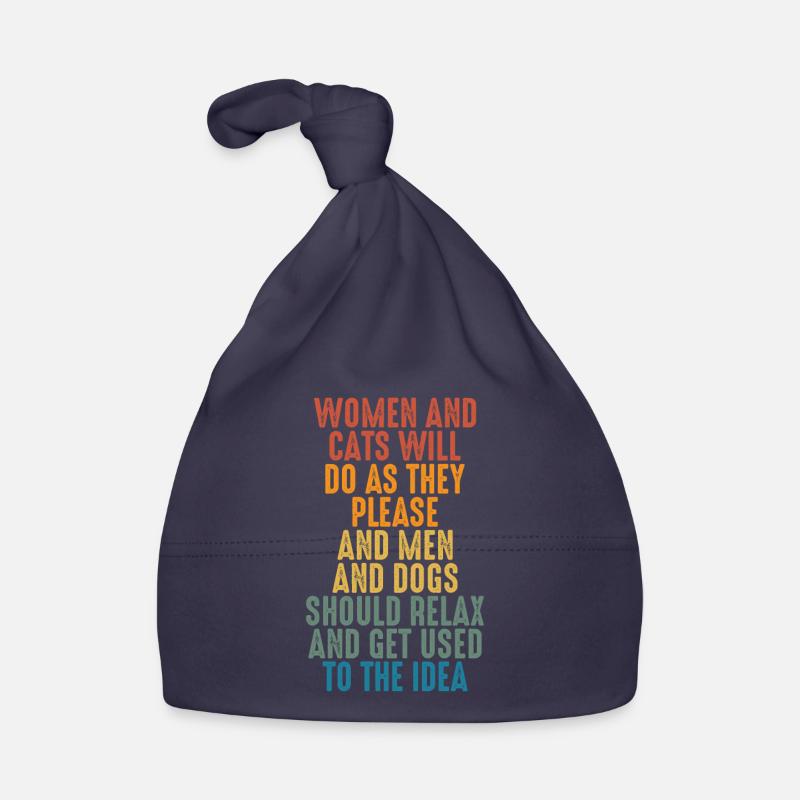 Frauen Und Katzen Baby Bio-Mütze