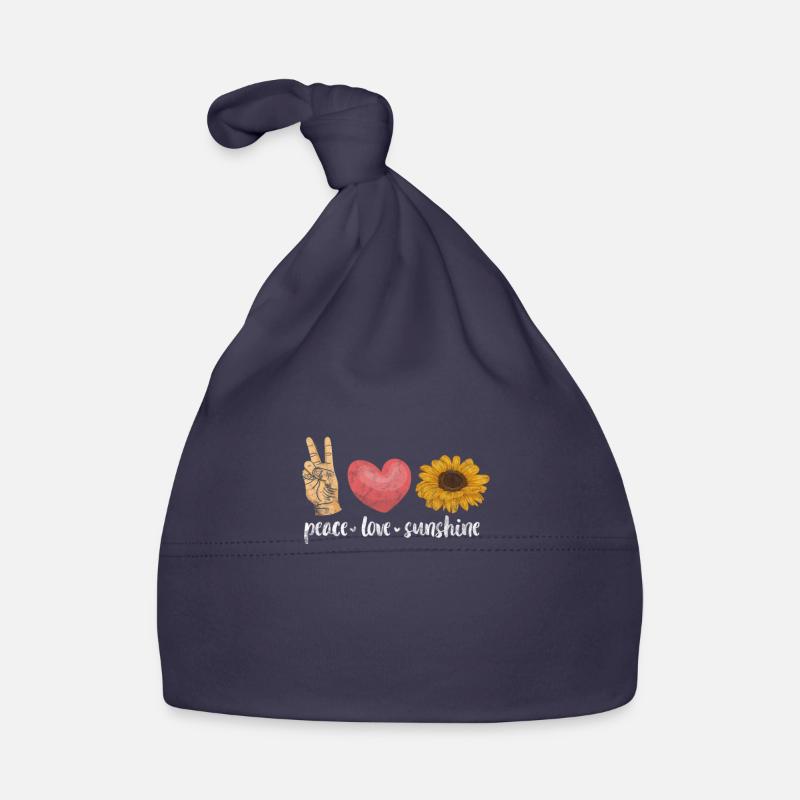 Hippie - Bonnet bio Bébé - marine