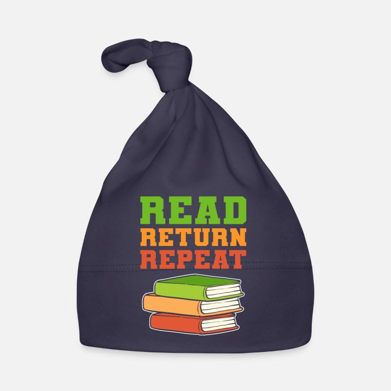 Read Return Repeat Librarian Book Lover Baby Bio-Mütze