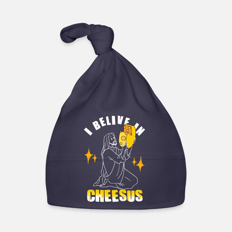 Ich Glaube An Cheesus - Lustiger Käse Baby Bio-Mütze