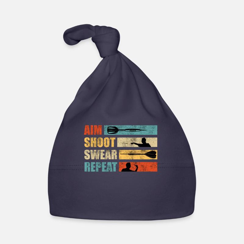Darts Aim Shoot Swear Repeat Dart Accessories Darts Organic Baby Cap