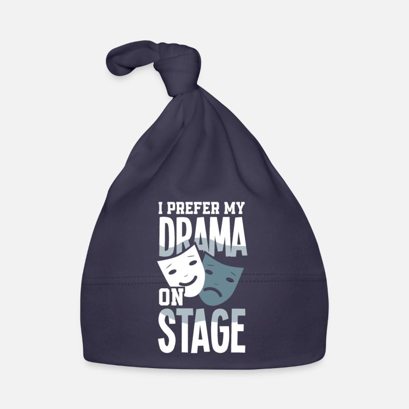 Drôle d’acteur Actrice Cadeau - Bonnet bio Bébé - marine