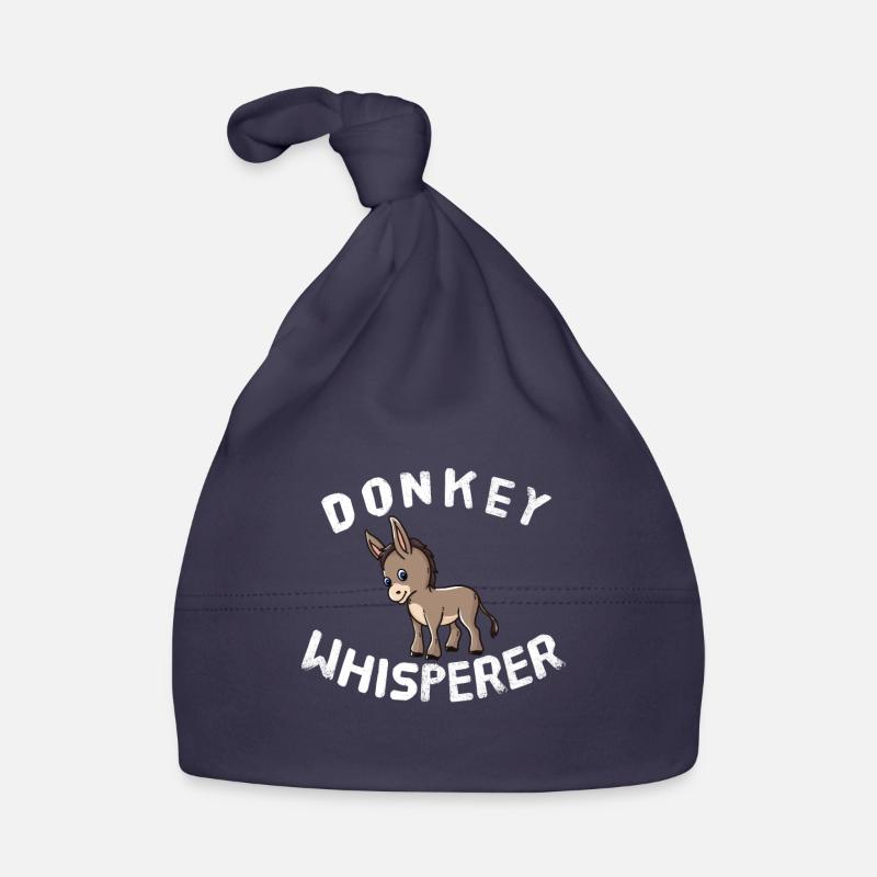 Funny Donkey Lover Donkey Whisperer Organic Baby Cap