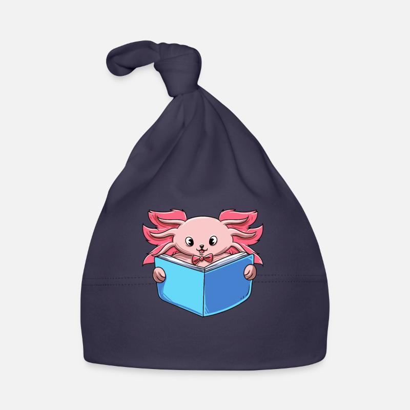 Axolotl Reader Read Organic Baby Cap