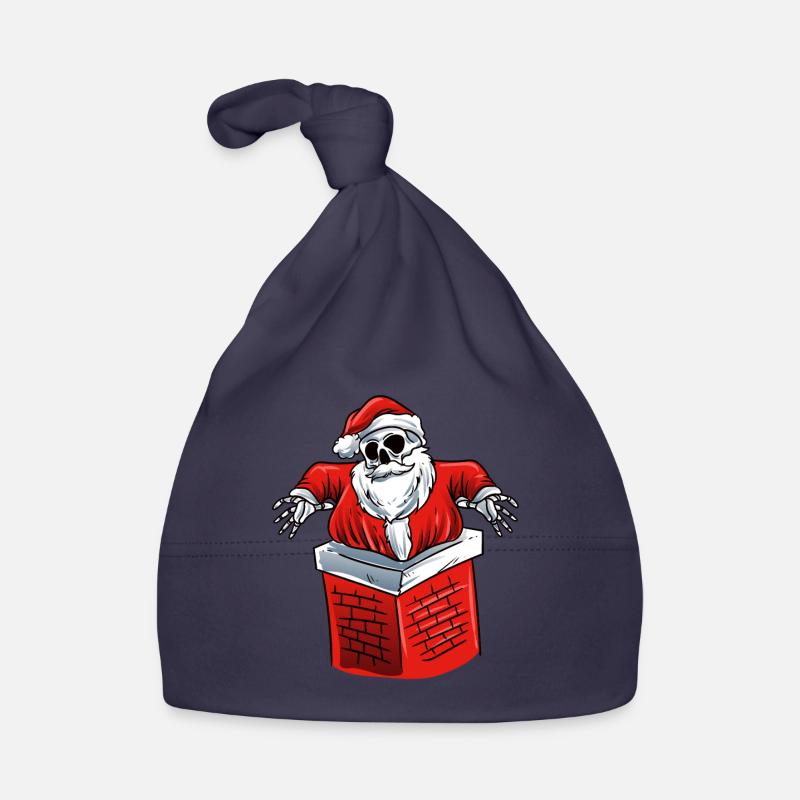 Skeleton Santa Claus Organic Baby Cap