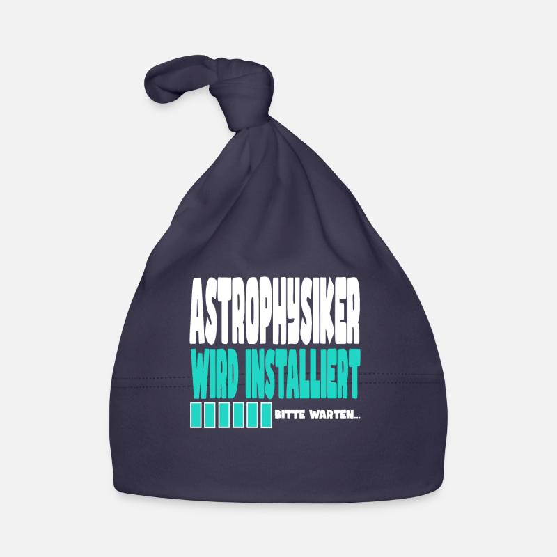 Astrophysiker wird installiert Baby Bio-Mütze