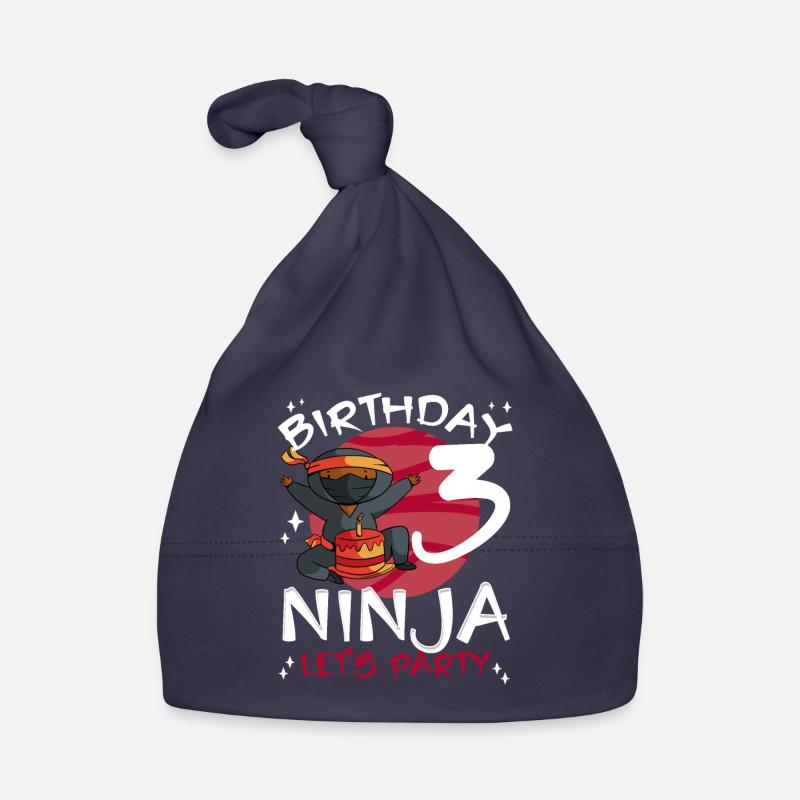 Ninja mignon pour le 3ème anniversaire Bonnet bio Bébé