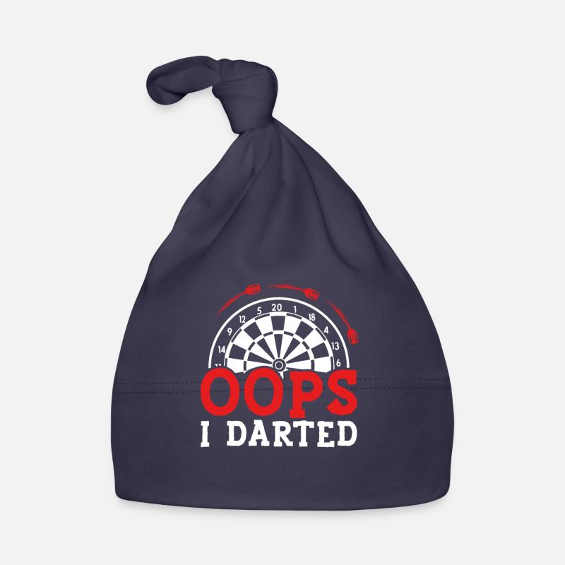 Oops, I played darts Organic Baby Cap
