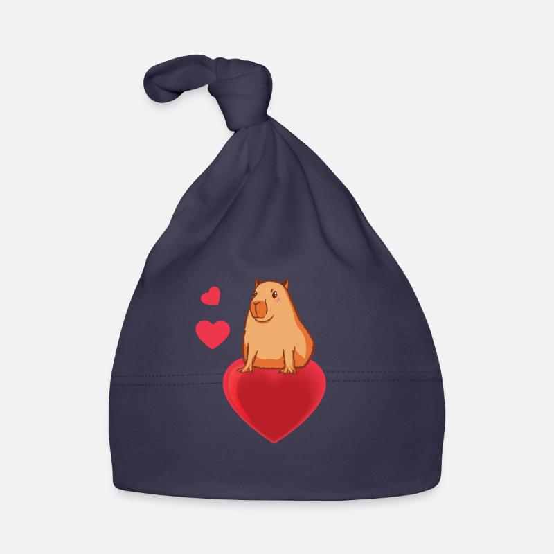 Süsses Capybara Geschenk Baby Bio-Mütze