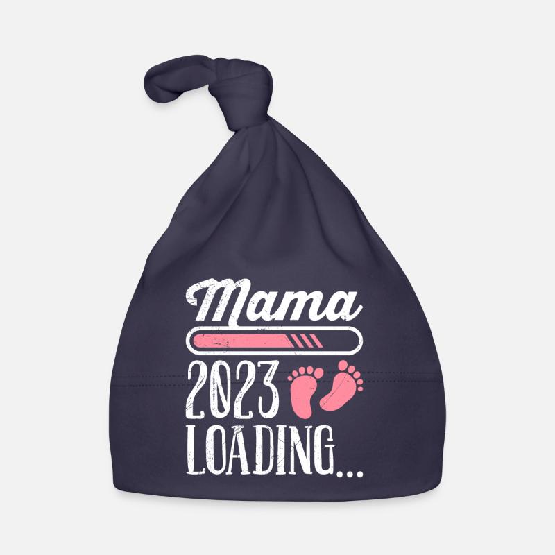 Mama 2023 loading Mutter schwanger Mädchen Mama Baby Bio-Mütze