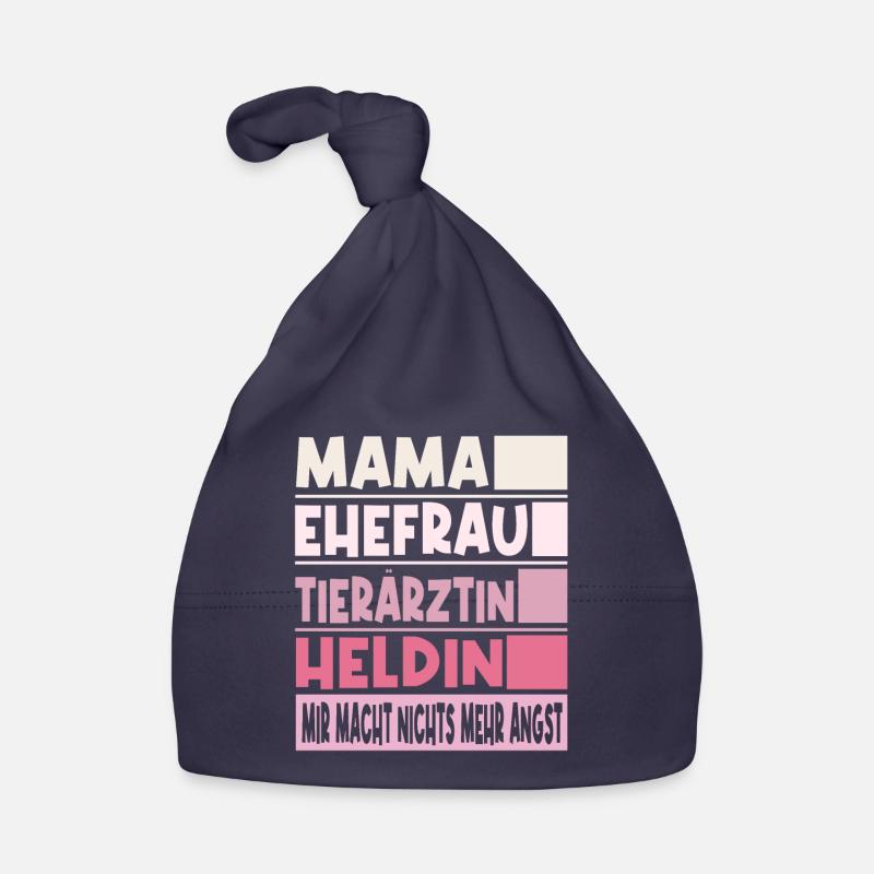 Tierärztin Mama Ehefrau Heldin Baby Bio-Mütze